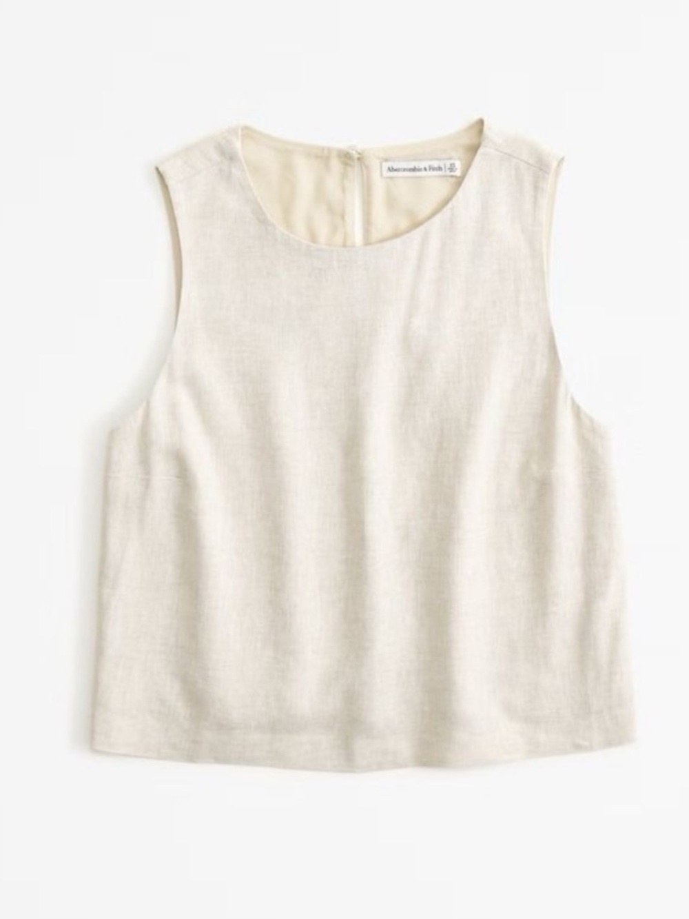 Abercrombie & Fitch khaki Sleeveless Linen Tank Top